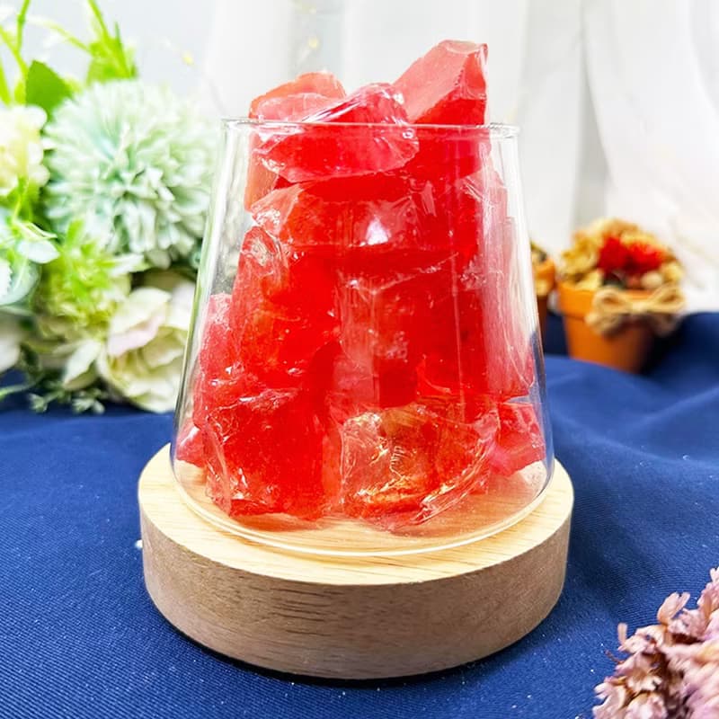 【MU工坊】紅水晶擴香石/水晶擴香燈/碎石/室內香薰/淨化小