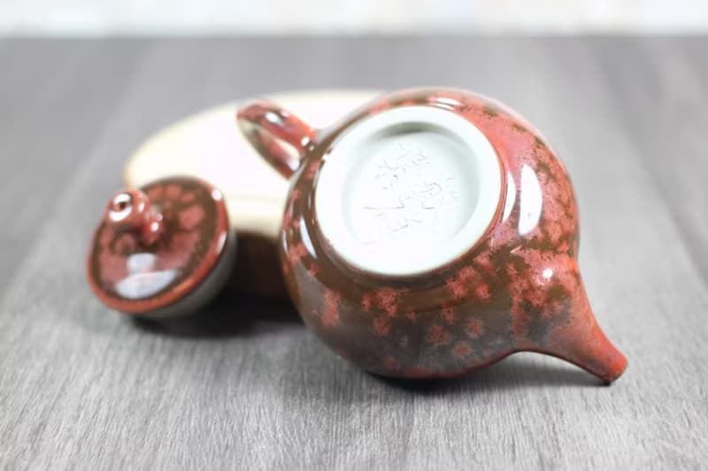 【送禮好物】赤陽 結晶釉 手拉坏茶壺 鶯歌名家葉敏祥作品