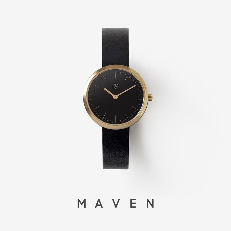 Friday MN 28 mm 黑色皮帶 日本石英機芯 藍寶石防花玻璃 MAVEN