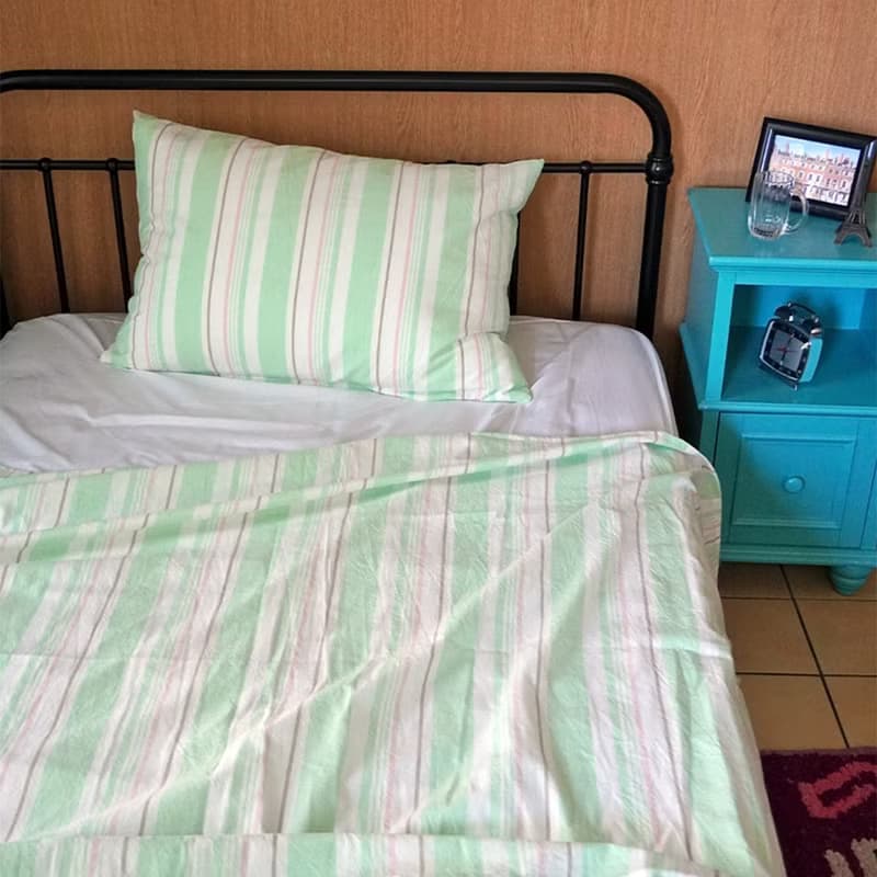 Cotton candy summer blanket | pillowcase (green)