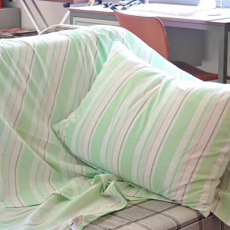 Cotton candy summer blanket | pillowcase (green)