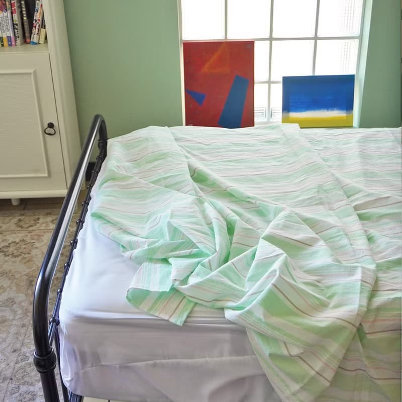 Cotton candy summer blanket | pillowcase (green)