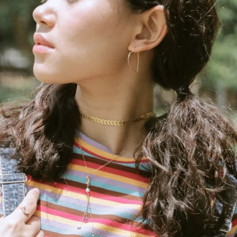 金色桂冠花圈CHOKER 頸鍊 18KGP