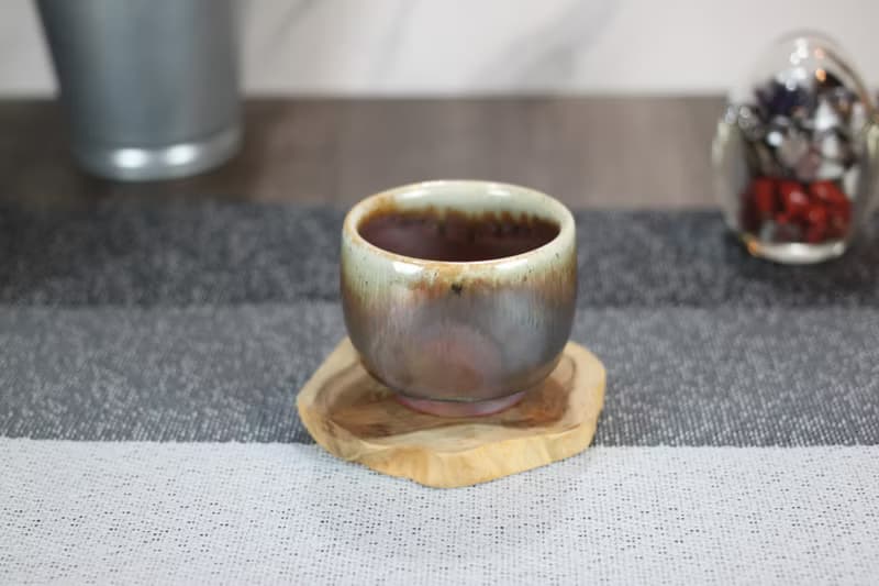 【母親節禮物】100ml 天目釉 柴燒茶杯 鶯歌名家葉敏祥手工作品