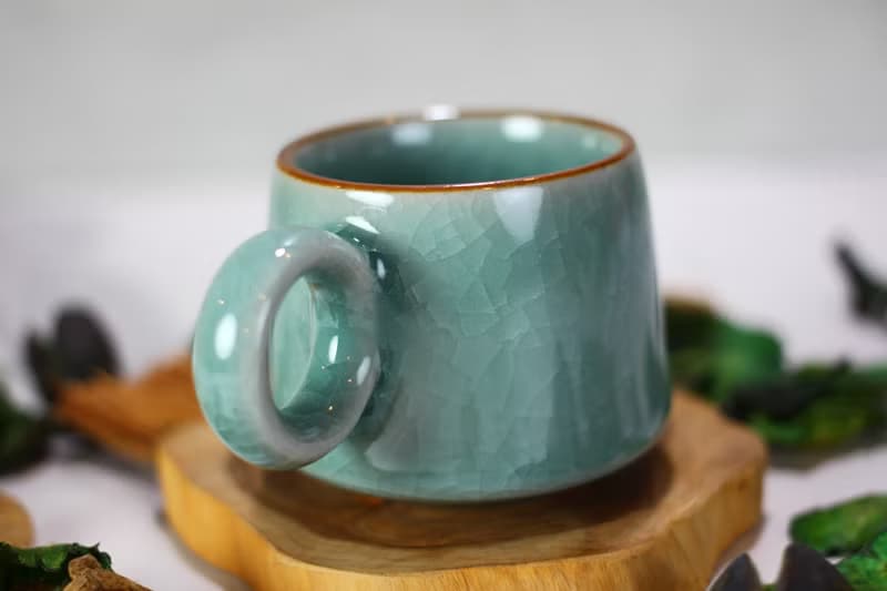 【送禮好物】80ml 哥窯 咖啡杯 自然釉小緣杯 伴手禮 台灣鶯歌