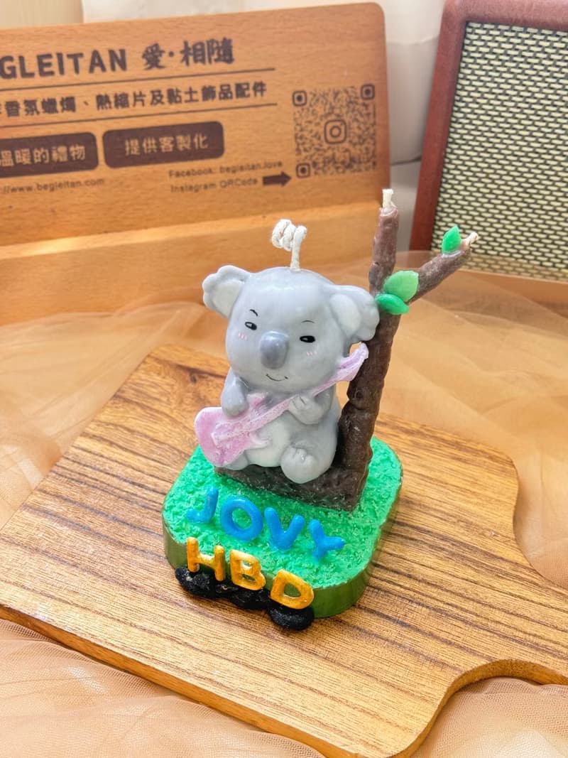送禮首選 Begleitan獨家 - 手作蠟燭 - 可愛無尾熊香氛蠟燭小場景