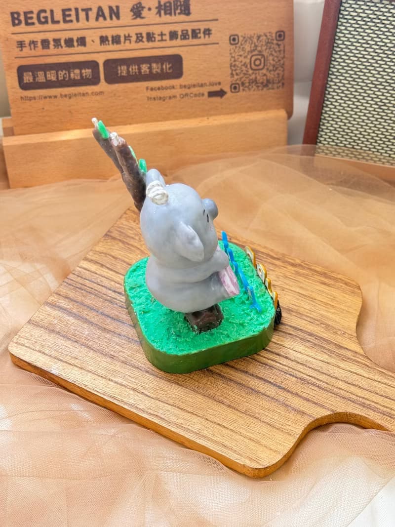 送禮首選 Begleitan獨家 - 手作蠟燭 - 可愛無尾熊香氛蠟燭小場景