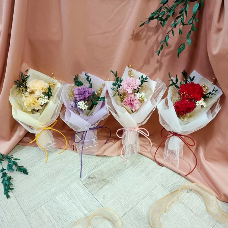母親節限定  Love story永生花康乃馨花束禮盒/母親節花束/禮物