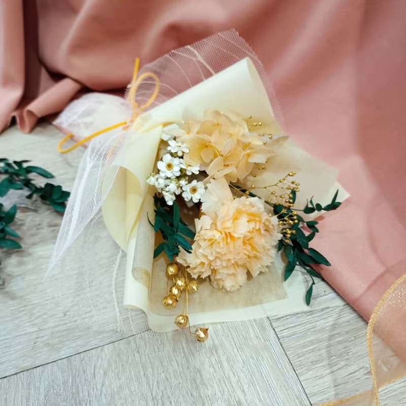 母親節限定  Love story永生花康乃馨花束禮盒/母親節花束/禮物