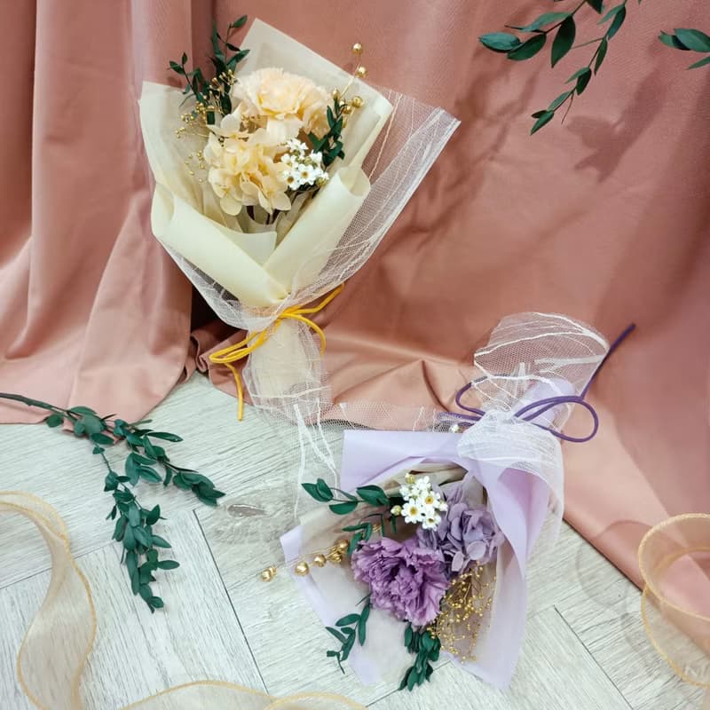 母親節限定  Love story永生花康乃馨花束禮盒/母親節花束/禮物