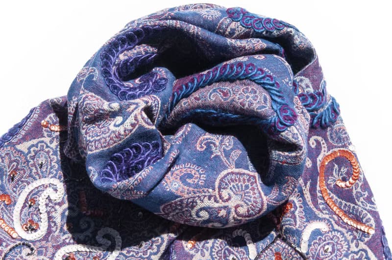 水煮羊毛披肩/針織圍巾/刺繡圍巾/羊絨披巾/喀什米爾Cashmere-花