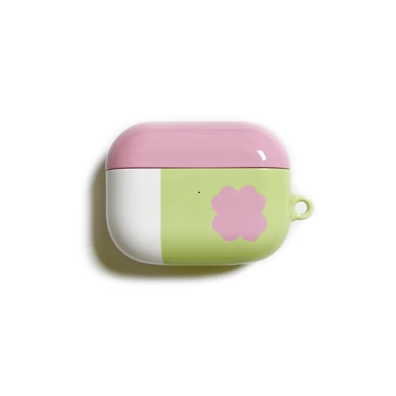 half clover hard AirPods Case (pink)