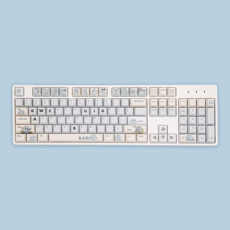 【免運】胖芙喵委屈豹聯名機械鍵盤艾石頭FE104