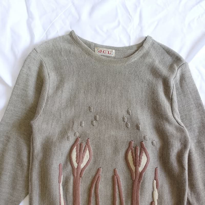 │Slowly│ 花束/古著毛衣 │vintage.復古.文藝