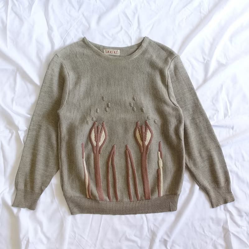 │Slowly│ 花束/古著毛衣 │vintage.復古.文藝