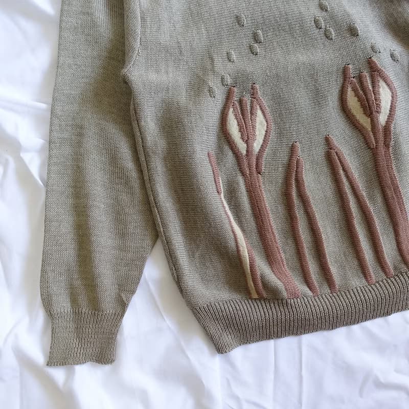 │Slowly│ 花束/古著毛衣 │vintage.復古.文藝