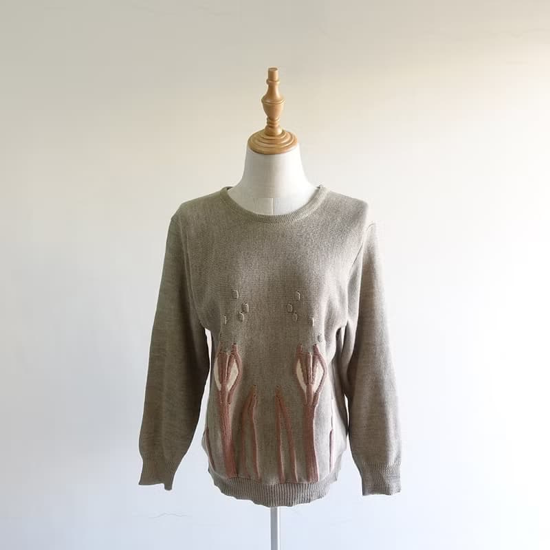 │Slowly│ 花束/古著毛衣 │vintage.復古.文藝