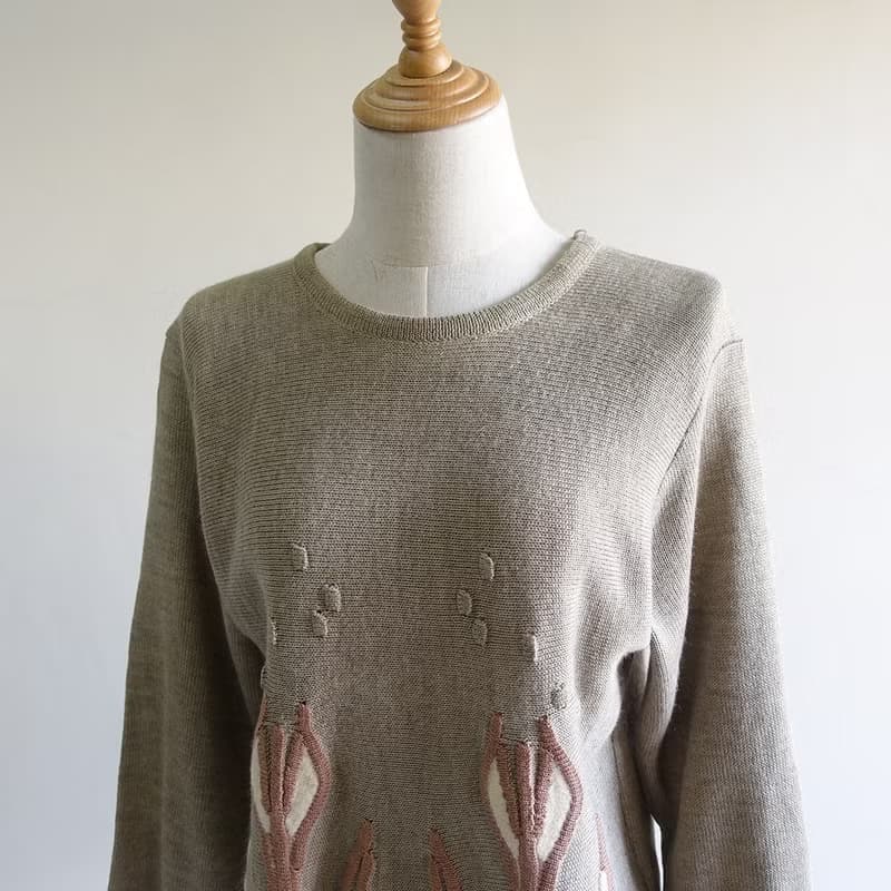 │Slowly│ 花束/古著毛衣 │vintage.復古.文藝