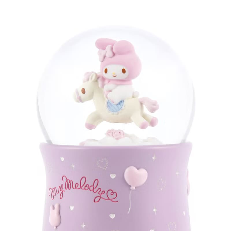 My Melody 旋轉木馬 水晶球音樂盒 情人節結婚彌月聖誕交換禮物