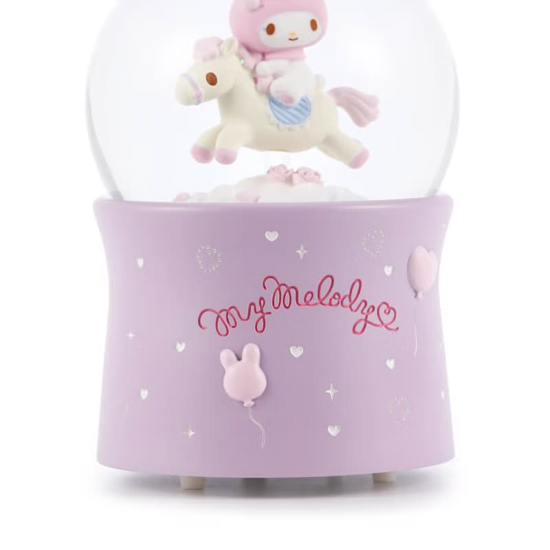 My Melody 旋轉木馬 水晶球音樂盒 情人節結婚彌月聖誕交換禮物