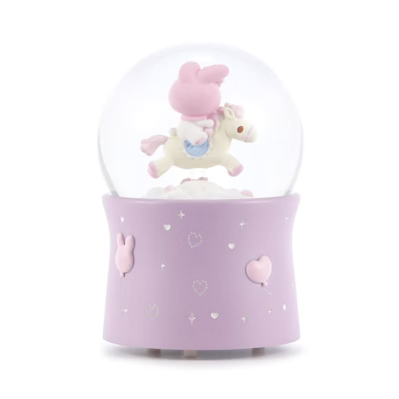 My Melody 旋轉木馬 水晶球音樂盒 情人節結婚彌月聖誕交換禮物