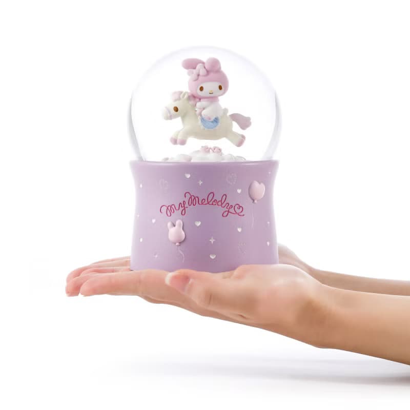 My Melody 旋轉木馬 水晶球音樂盒 情人節結婚彌月聖誕交換禮物