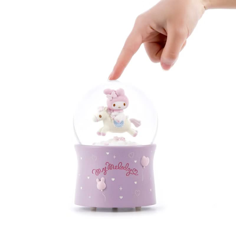 My Melody 旋轉木馬 水晶球音樂盒 情人節結婚彌月聖誕交換禮物