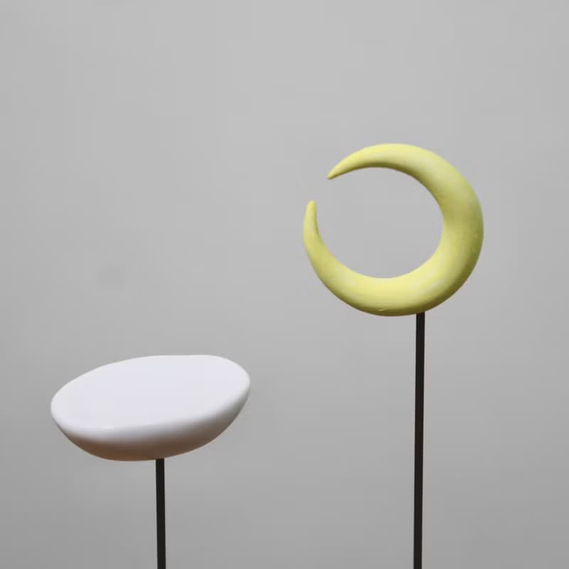 【香具用品】山與浮雲小香座-黃月