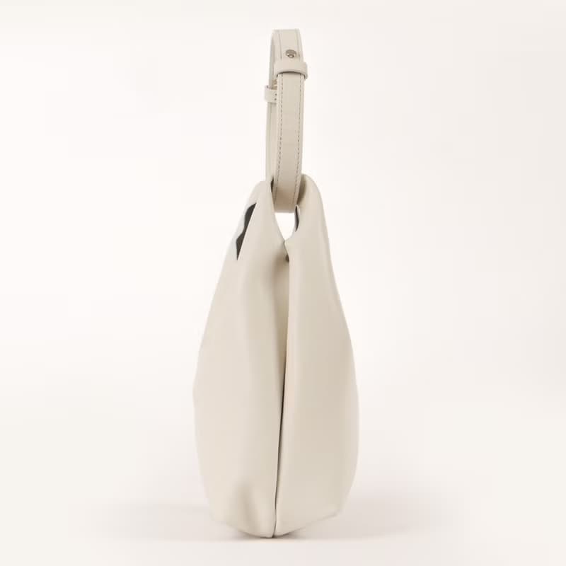 Usual Bag S Ivory_Cow Skin crossbody bag