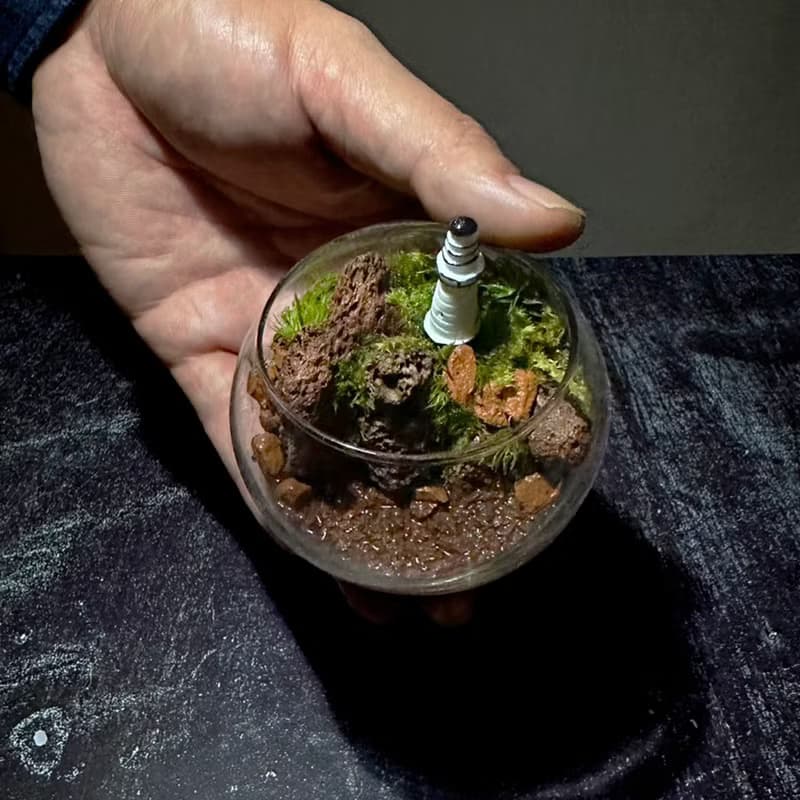 新品上市 燈塔守望 / 超迷你掌上型手工微景觀生態盆