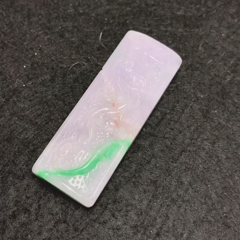春帶彩翡翠鳳牌 | 天然緬甸A貨翡翠 | 送禮