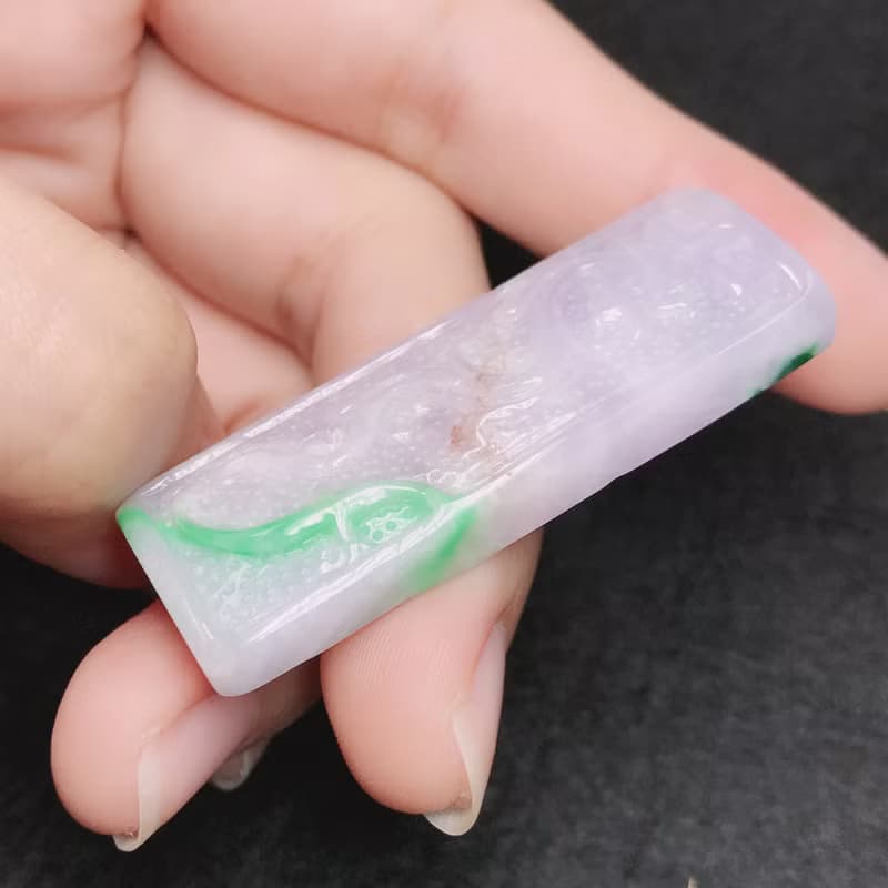 春帶彩翡翠鳳牌 | 天然緬甸A貨翡翠 | 送禮