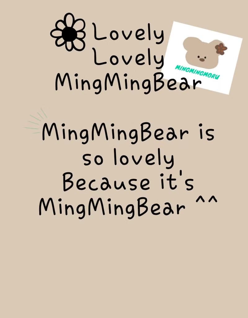(Handmade) Lovely MingMingBear Bearkeyring
