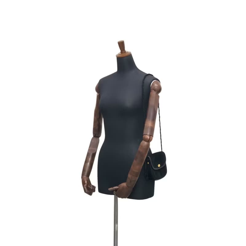 【 日本直送　名牌中古包 】CELINE セリーヌ ショルダーバッグ ブラック ブラゾン タッセル ベロア ミニバッグ vintage オールド 55w28w