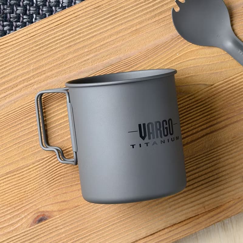 【美國 Vargo】Titanium Travel Mug 純鈦旅行馬克杯 450ml#T406