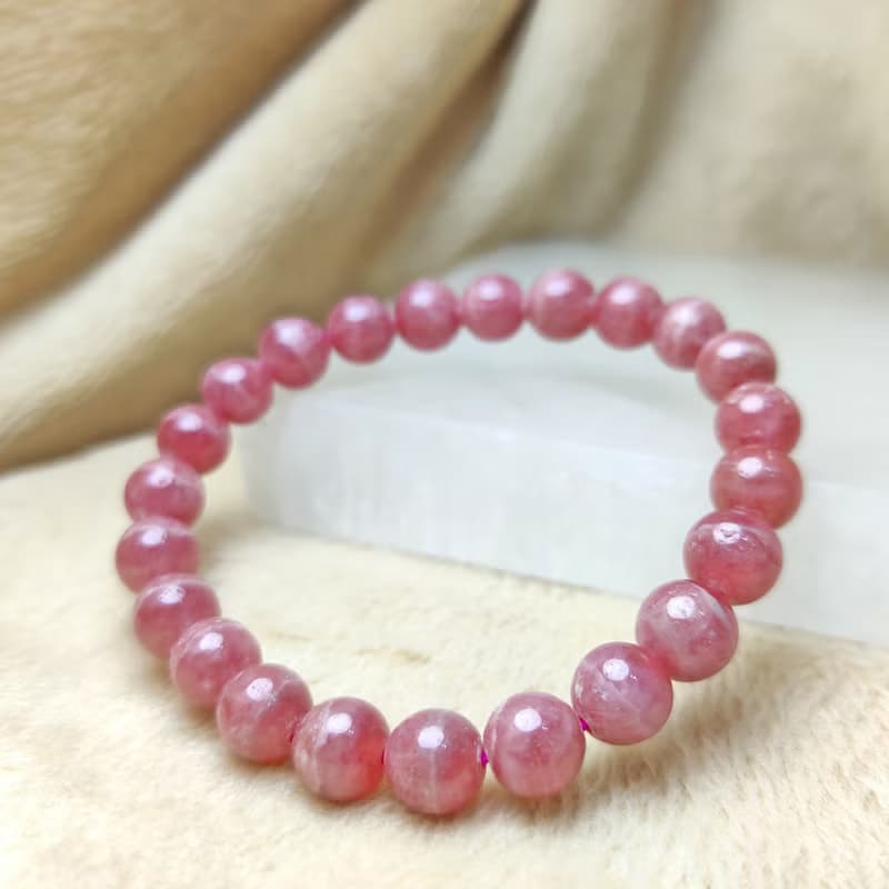 【訂製品】 紅紋石 Rhodochrosite 手串 手鍊 天然水晶 6.5-10mm