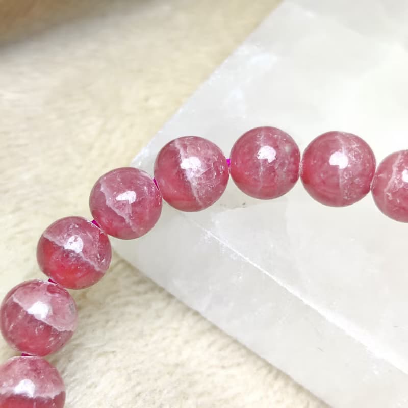 【訂製品】 紅紋石 Rhodochrosite 手串 手鍊 天然水晶 6.5-10mm