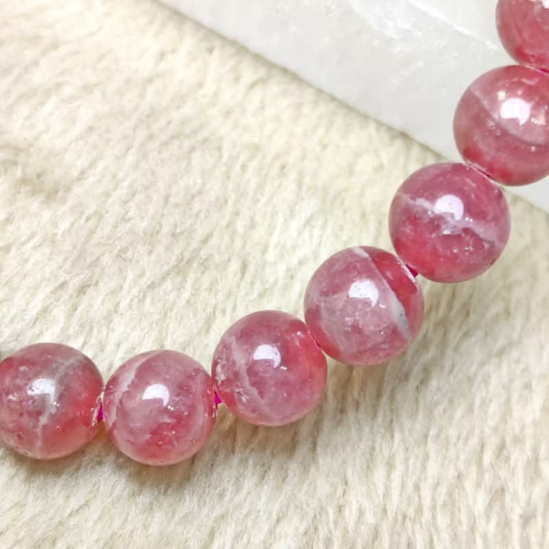 【訂製品】 紅紋石 Rhodochrosite 手串 手鍊 天然水晶 6.5-10mm