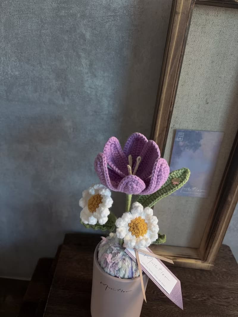 鬱金香與小雛菊盆花 - 仙紫 Tulip & Daisy - purplr