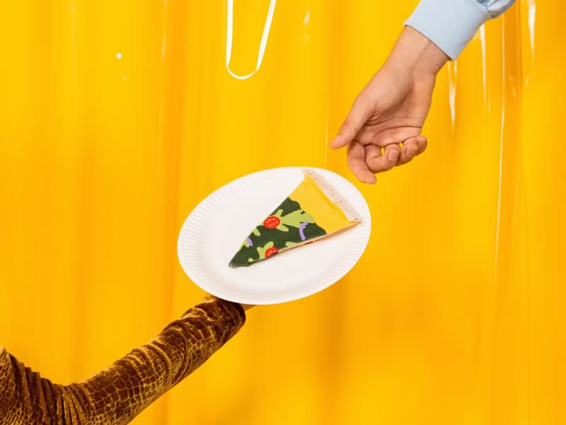 EAT MY SOCKS襪子/快餐系列/素食Pizza