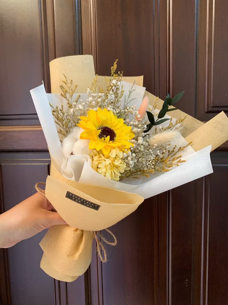 經典款香氛向日葵花束 畢業花束 乾燥花束 花束
