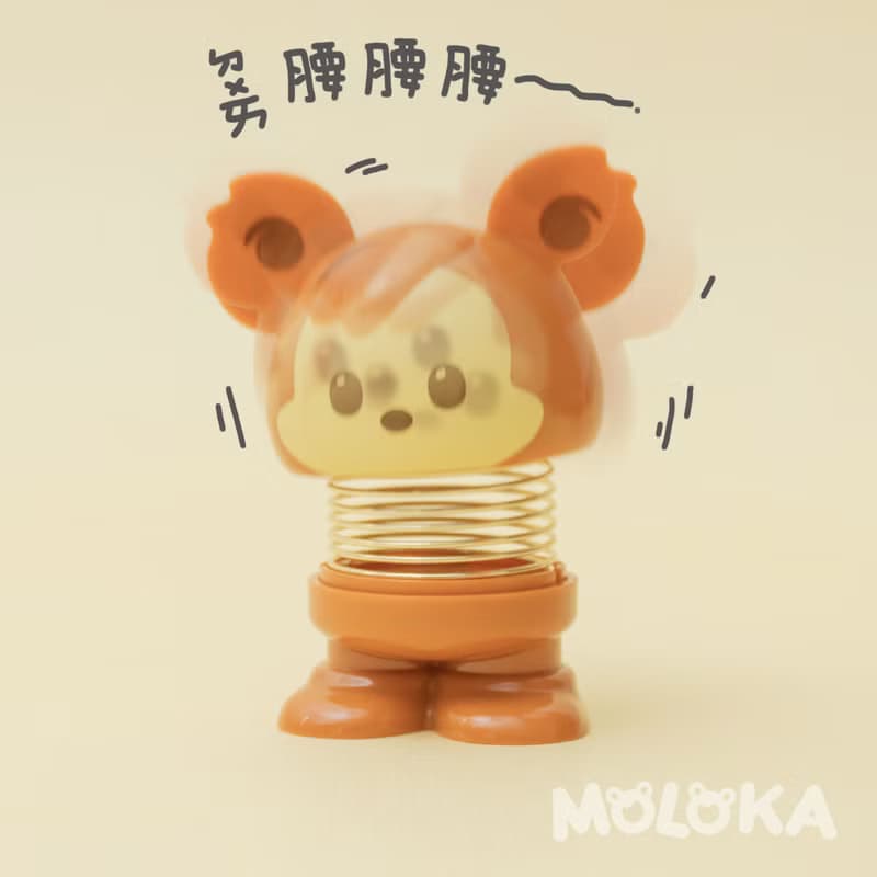 MOLOKA | 彈簧搖頭公仔 搖頭娃娃擺飾 隨機盲盒
