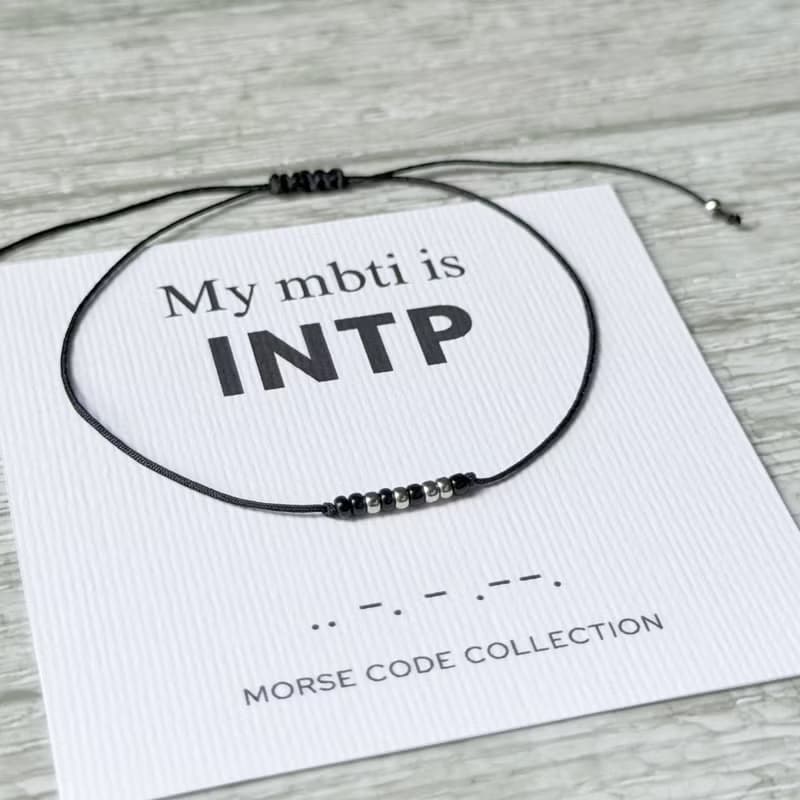 【INTP 邏輯學家】MBTI 16型人格。摩斯密碼。手繩手環。禮物