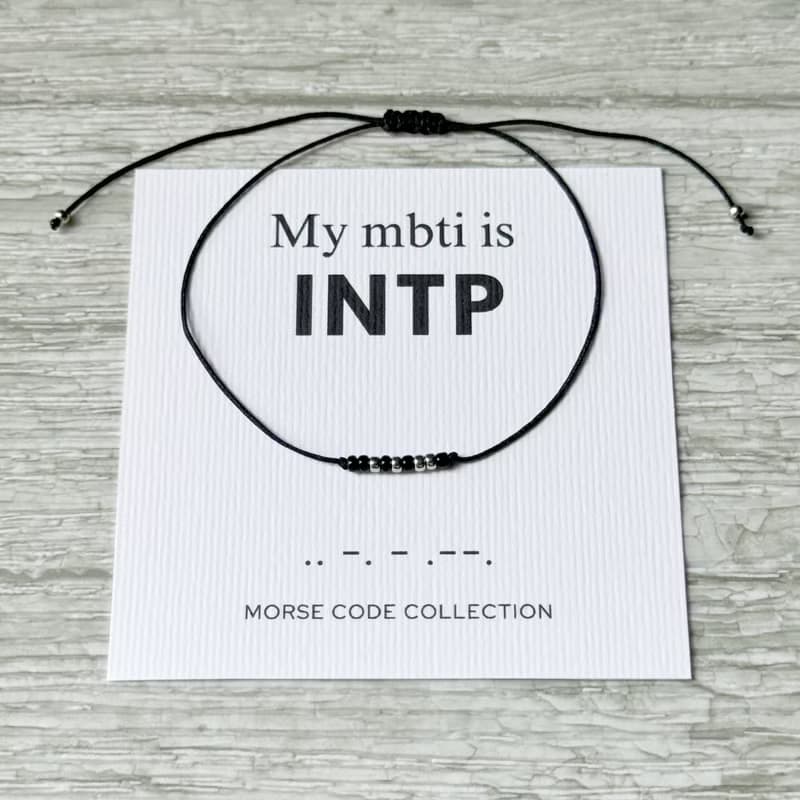 【INTP 邏輯學家】MBTI 16型人格。摩斯密碼。手繩手環。禮物