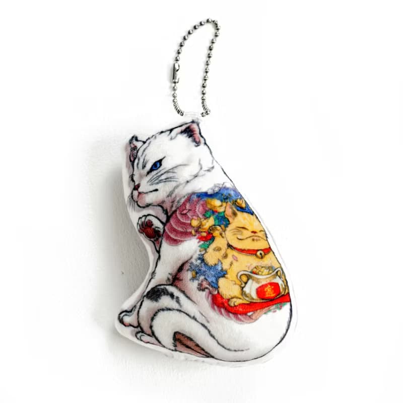 Neko Tattoo Maineiki Neko key chain pillow New arrival Gift New Year