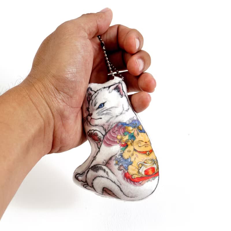 Neko Tattoo Maineiki Neko key chain pillow New arrival Gift New Year
