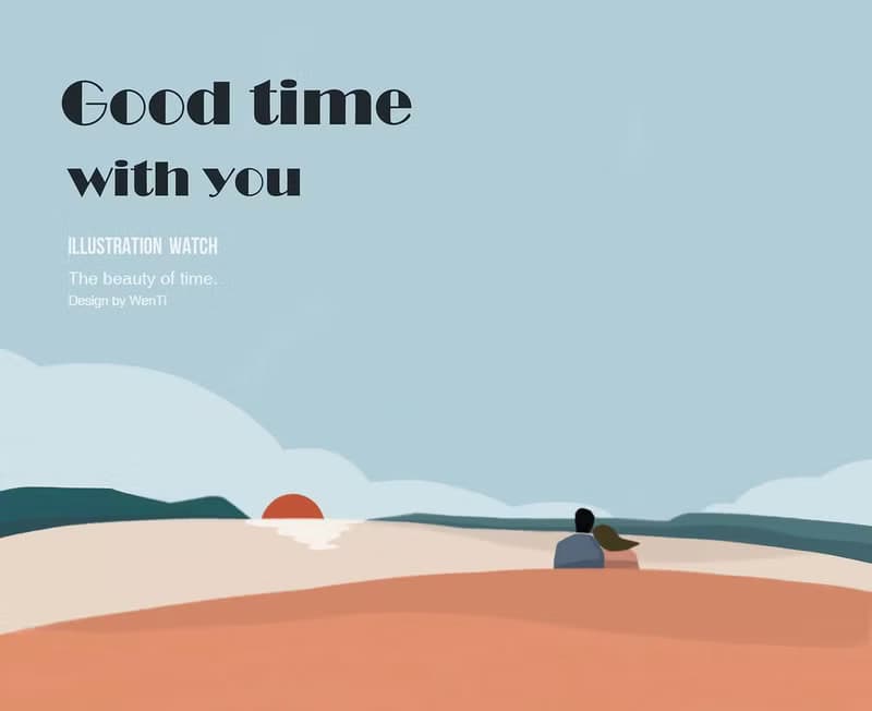 插畫X手錶 - Good time with you【Love story 1】