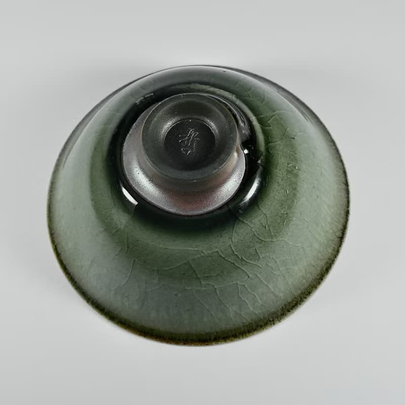 手作柴燒龍泉青瓷小茶碗LONG021