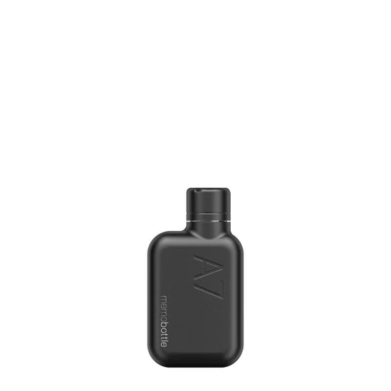 memobottle A7 250ml 不鏽鋼筆記本薄型水壺 (黑色)