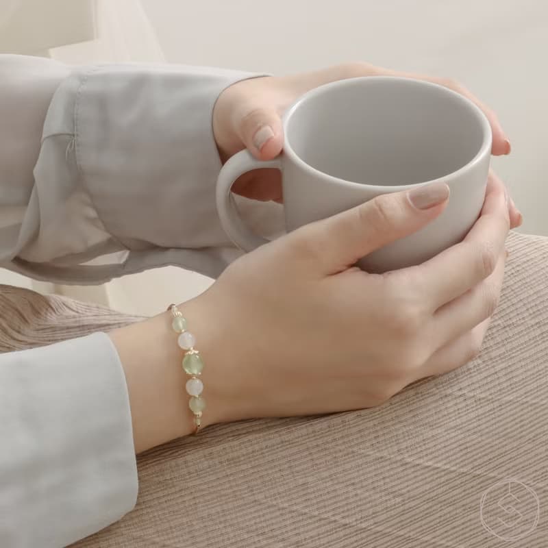 烏托邦 | 葡萄石 月光石 | 天然水晶手鍊